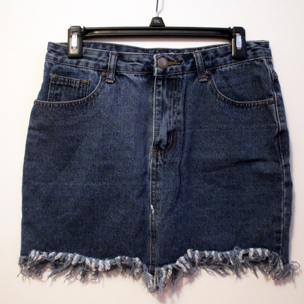 Boohoo Jean mini skirt